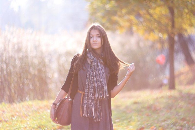 осень, тепло her last day of warmth фото превью