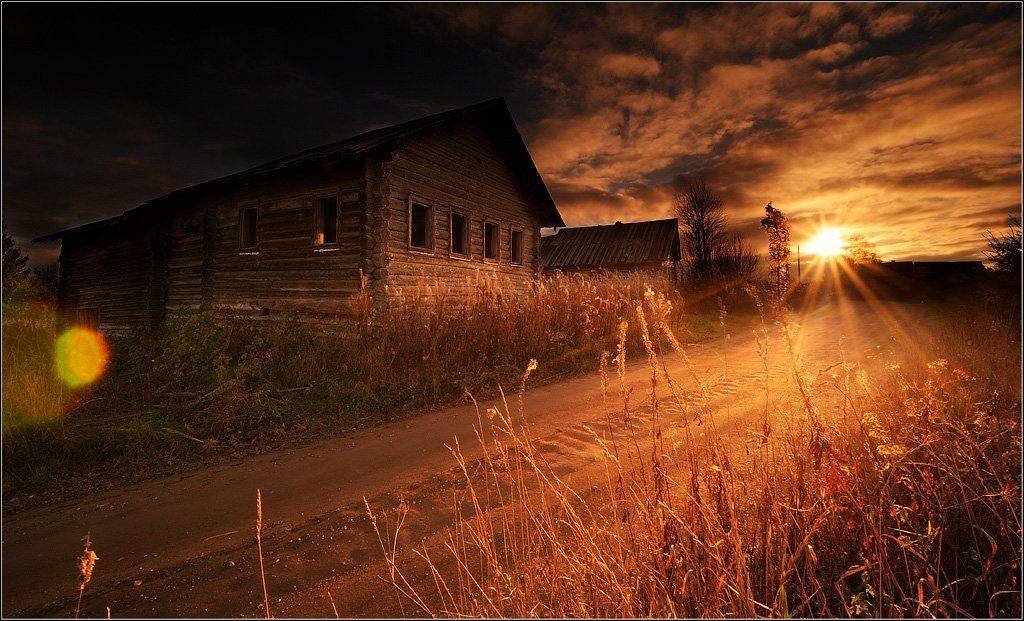 север, деревня,кема, осень, великий двор, Roman Goryachiy