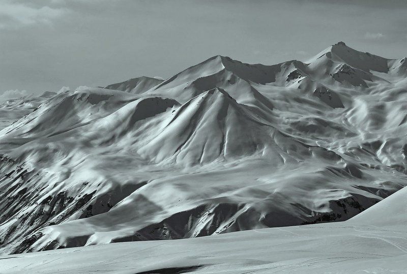 горы, весна, кавказ фирн фото превью