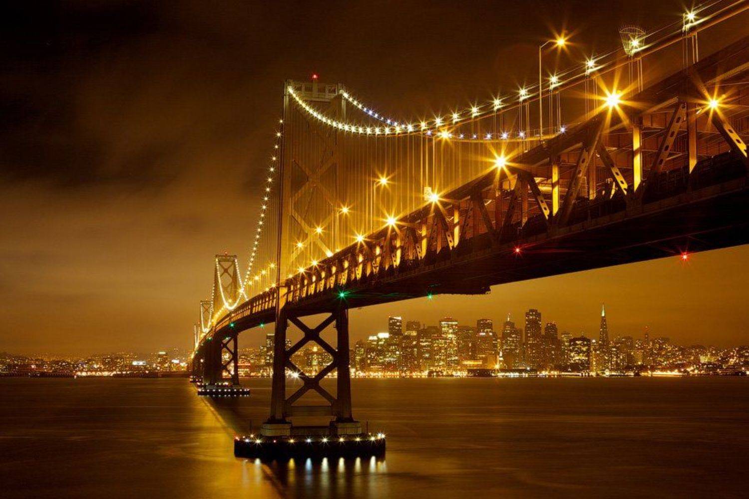 bay, bridge, usa, san francisco, Евгений Васенёв