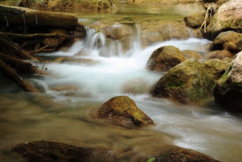 природа, вода, течение, пороги Пороги фото превью