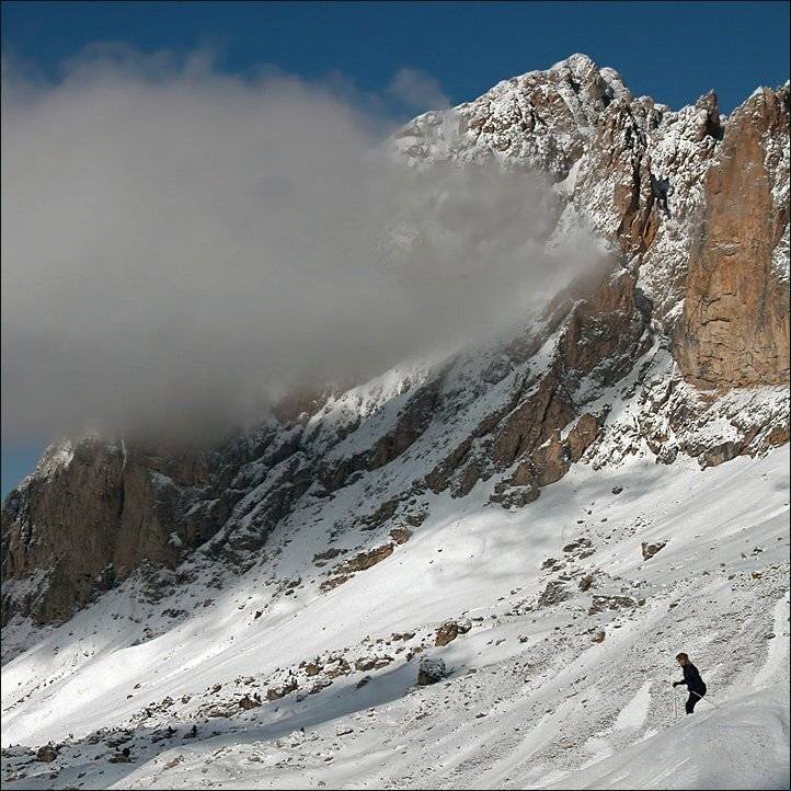 горы, доломиты, италия, лыжи., Тарасов Алексей