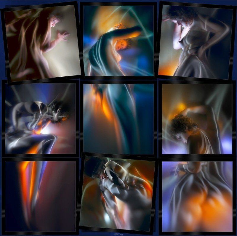 светографика, портрет, свет,  обнаженная_натура, роспись_по_телу, жанр, сюжет, ню, akt Akt... Портрет с творческой оптикой...  (Светографика 2010) фото превью