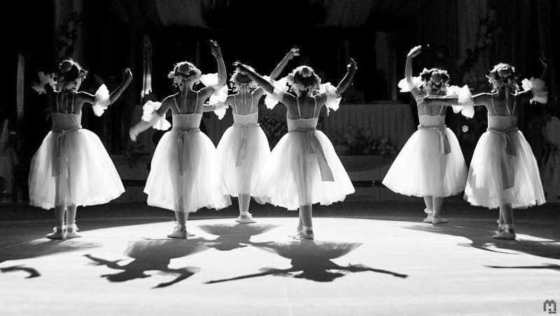 дети, балет, тень *** фото превью