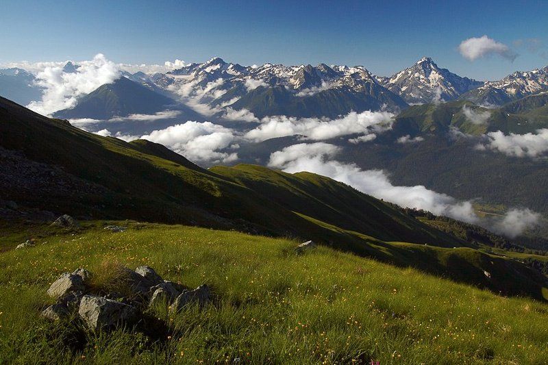 Вид на долину Архыза. фото превью