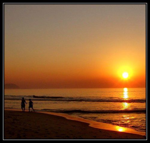 My first sunrise in Rio