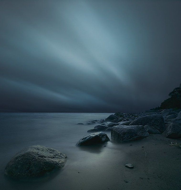 пейзаж, длинная выдержка, длинная, выдержка, long exposure, закат, финский залив, финский, залив *** фото превью