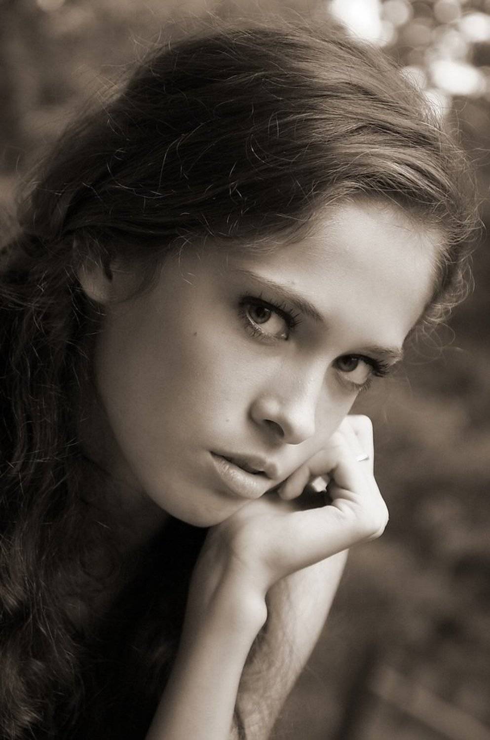 портрет, девушка, АЛЕКСАНДР ТОЛЧИНСКИЙ