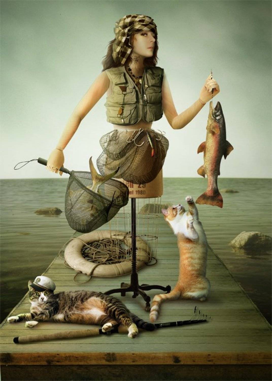 коллаж, фото арт, обработка, фотошоп, манекен, Елена