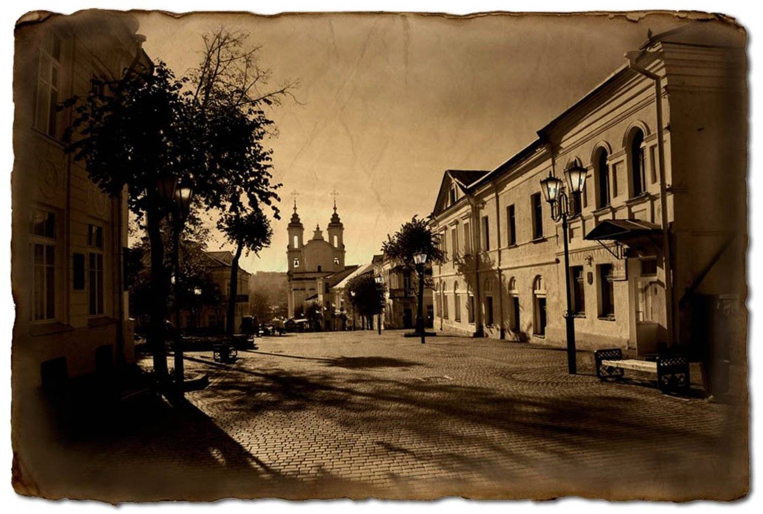 городок, стилизация, витебск, открытка, Татьяна Гориловская