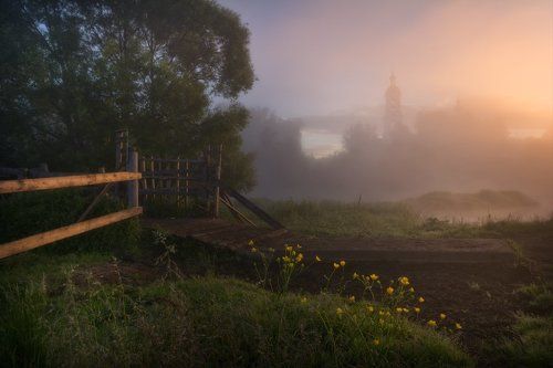 Туманное утро в Филипповском