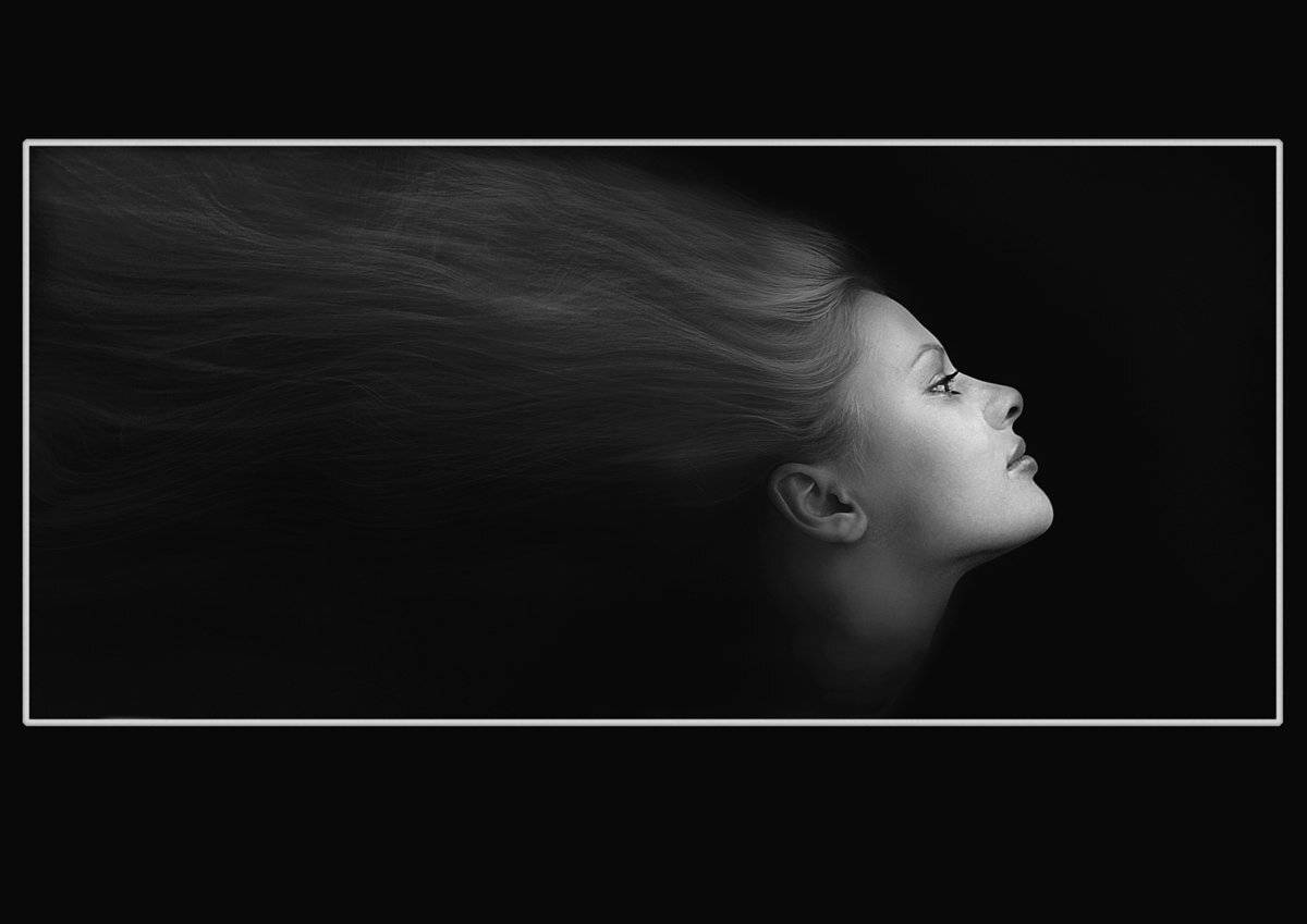 апатиты, портрет, взгляд, глаза, девушка, чб, силуэт, Николай Смоляк