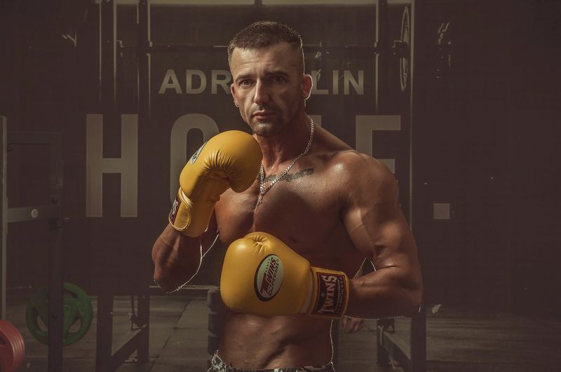 спорт, красивое тело, атлет. мужская съемка, бокс Атлет фото превью