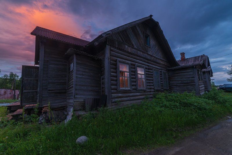 кольский, север,заполярье, хибины, лето,ночь Северная ночь. фото превью