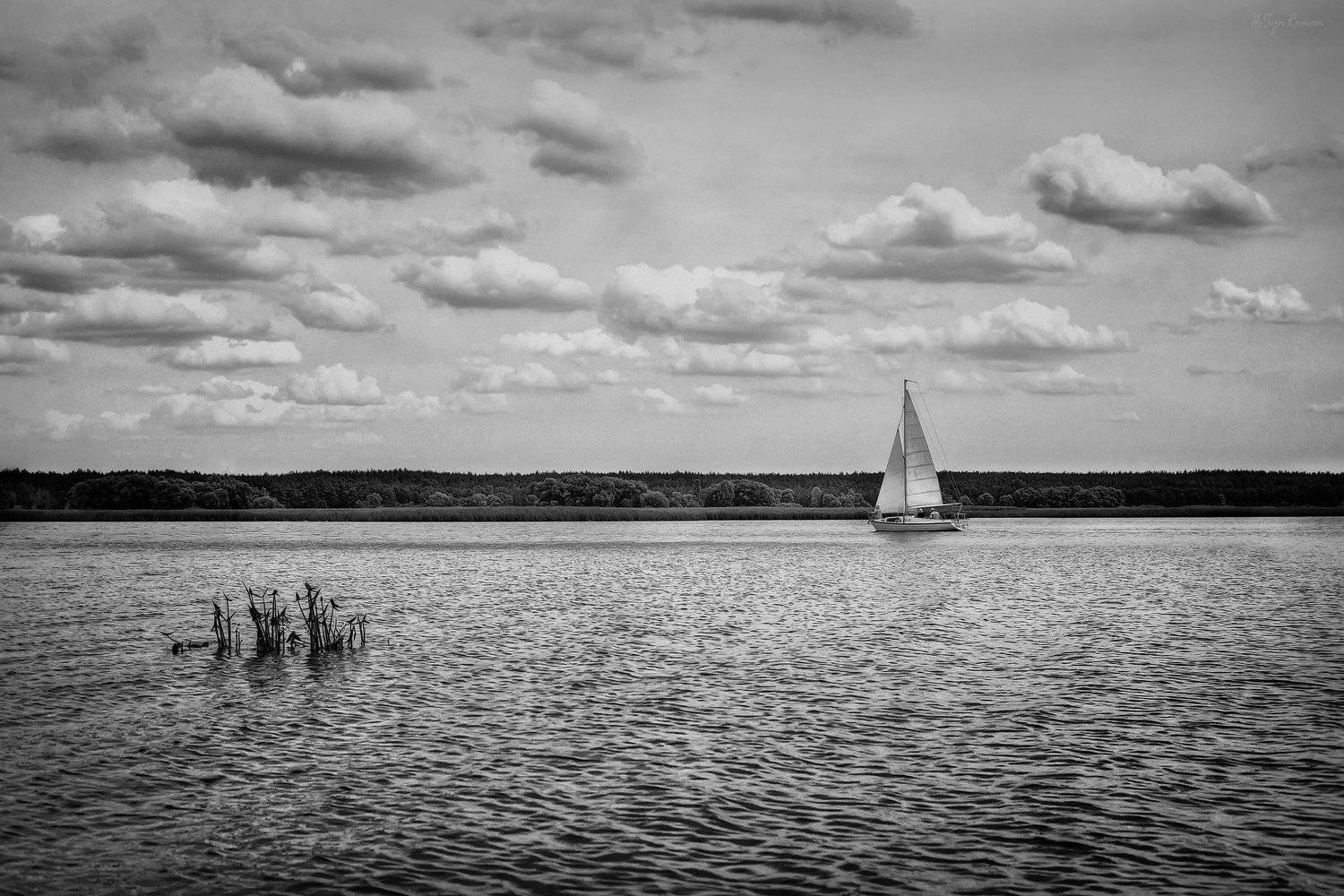 лето,озеро,берег,яхта, Roma Krasov ( Chitinskiy )