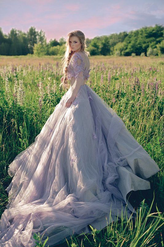 девушка, красиво, нежно, лето, закат Дариша фото превью