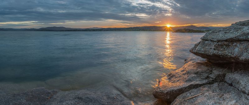 Sunset on Bukhtarma фото превью