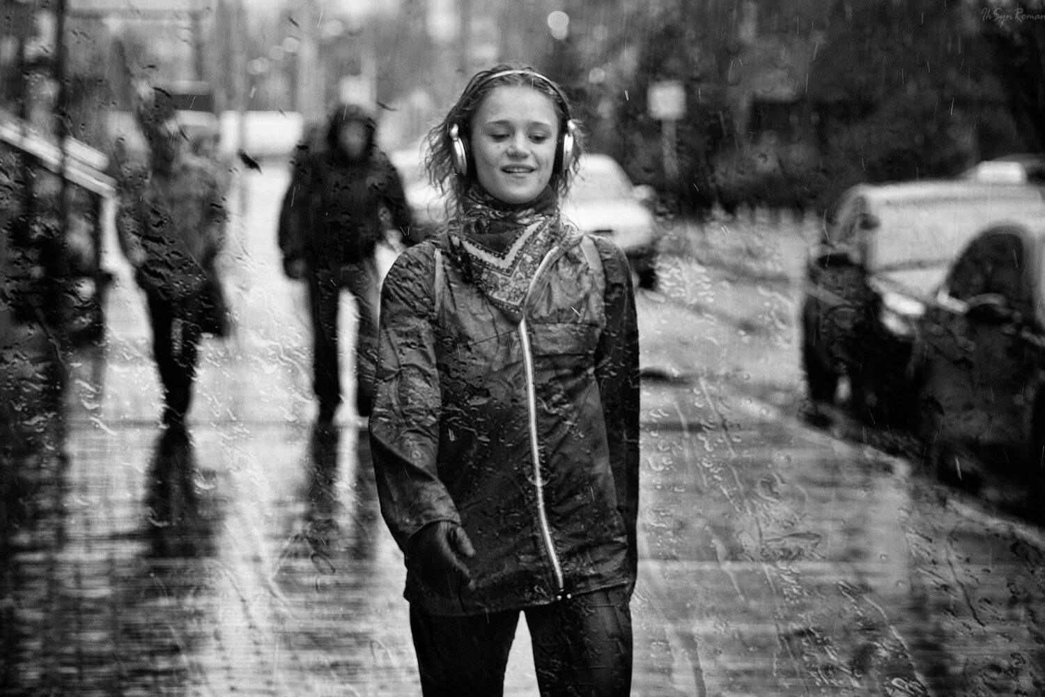 девушка , улица,  дождь,  жанр, Roma Krasov ( Chitinskiy )