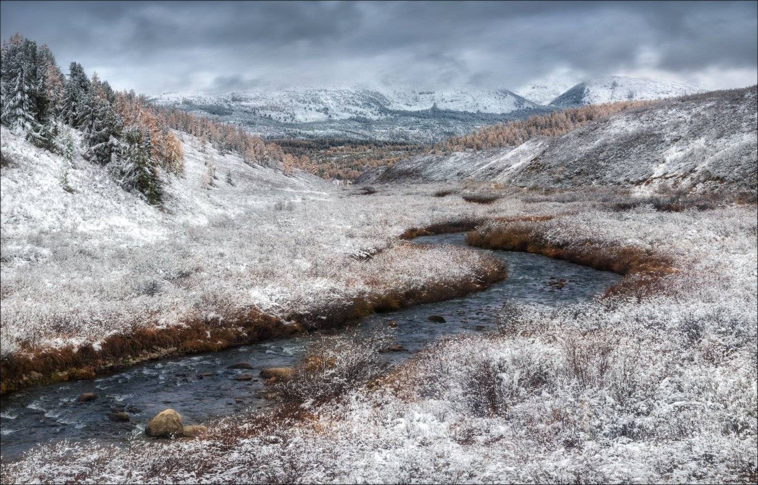 алтай, горы, осень, улаганский перевал,, Влад Соколовский