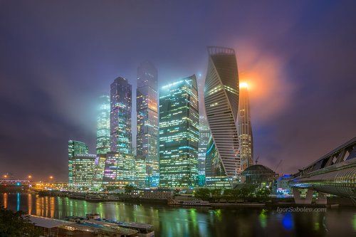В облаках