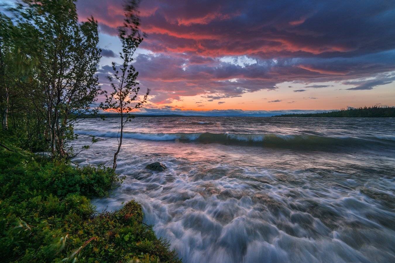 кольский, север,заполярье, хибины, лето,вечер,сопка,имандра,, Роман Горячий
