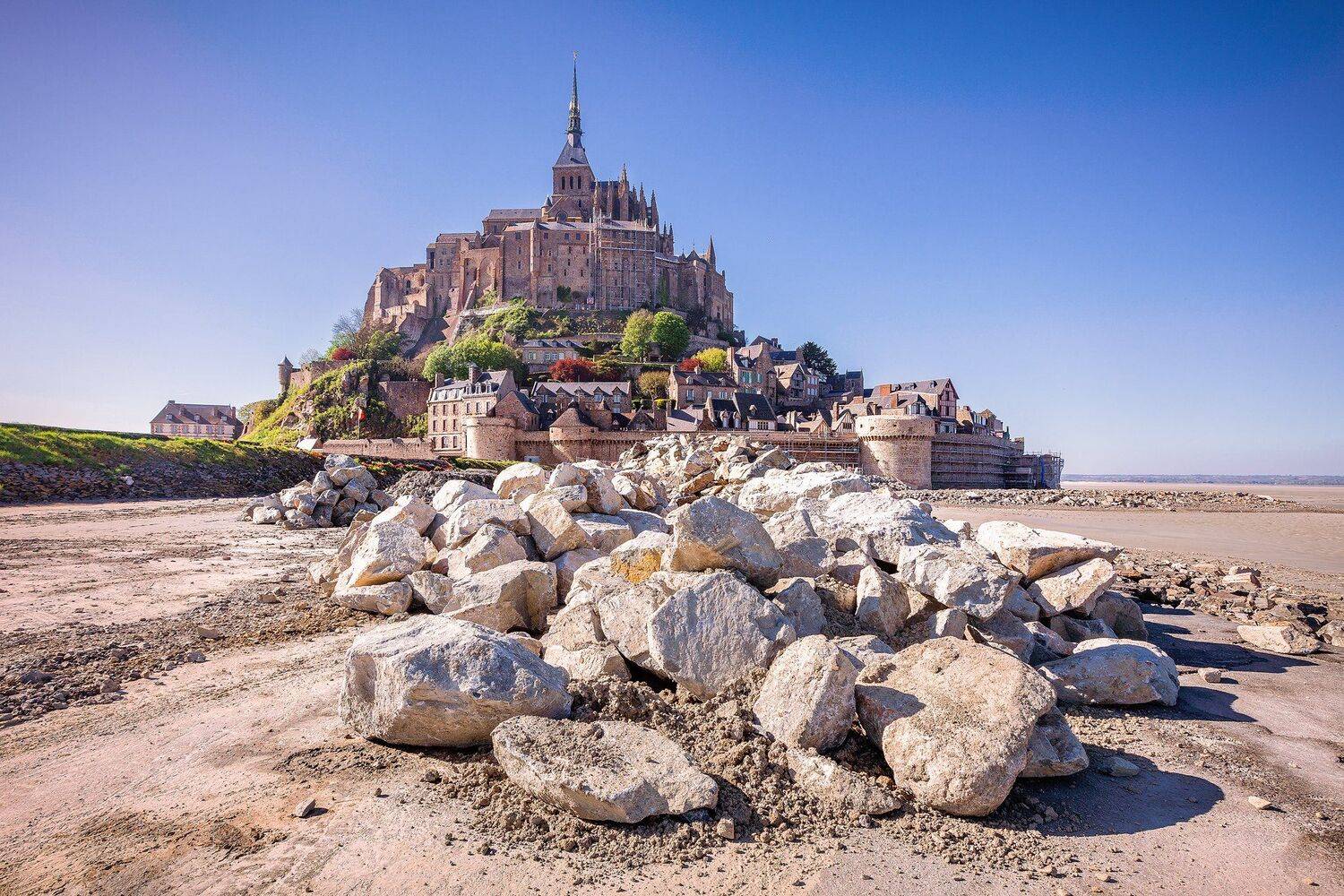 франция,  mont saint-michel, замок, камни,, Андрей Огнев