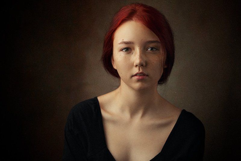 девушка, портрет, картина Madina фото превью