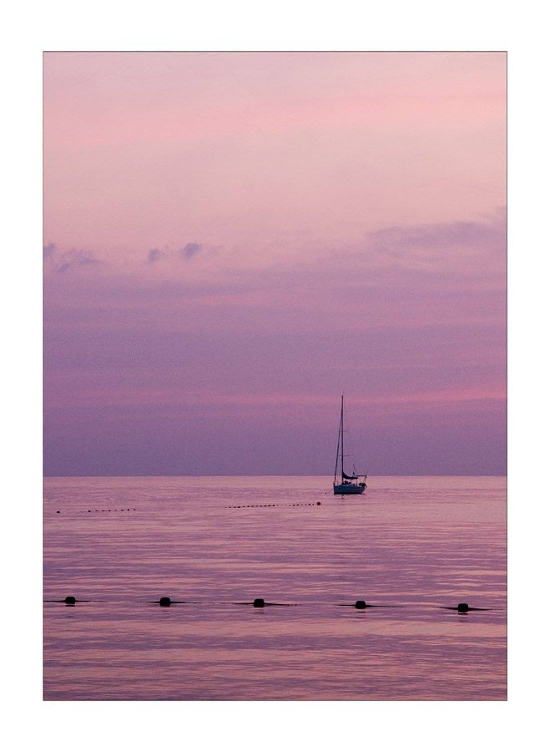 парусник, море, закат., Куликова Ирина