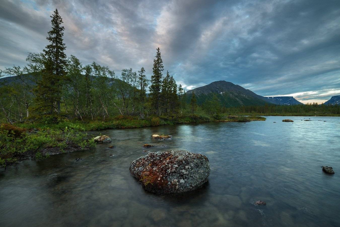 хибины, лето, кольский, заполярье, север, ночь, полярный день,, Роман Горячий