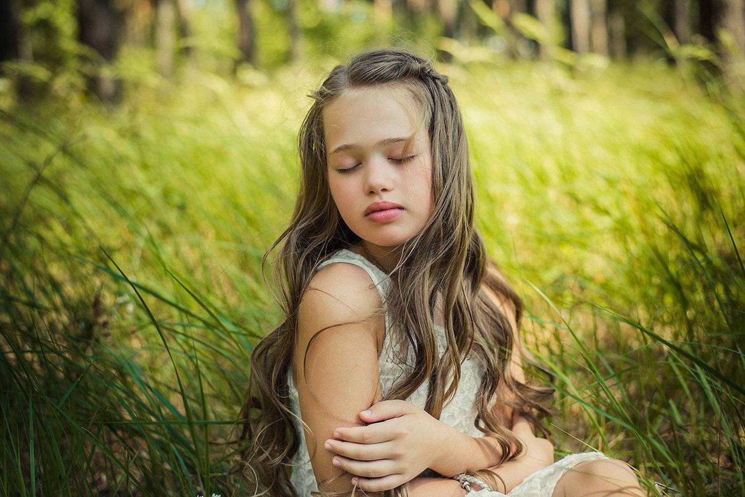 дети, природа, лето, девочка, нежно, Круковская Ольга