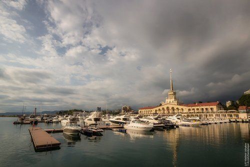 Вечер на берегу Черного моря