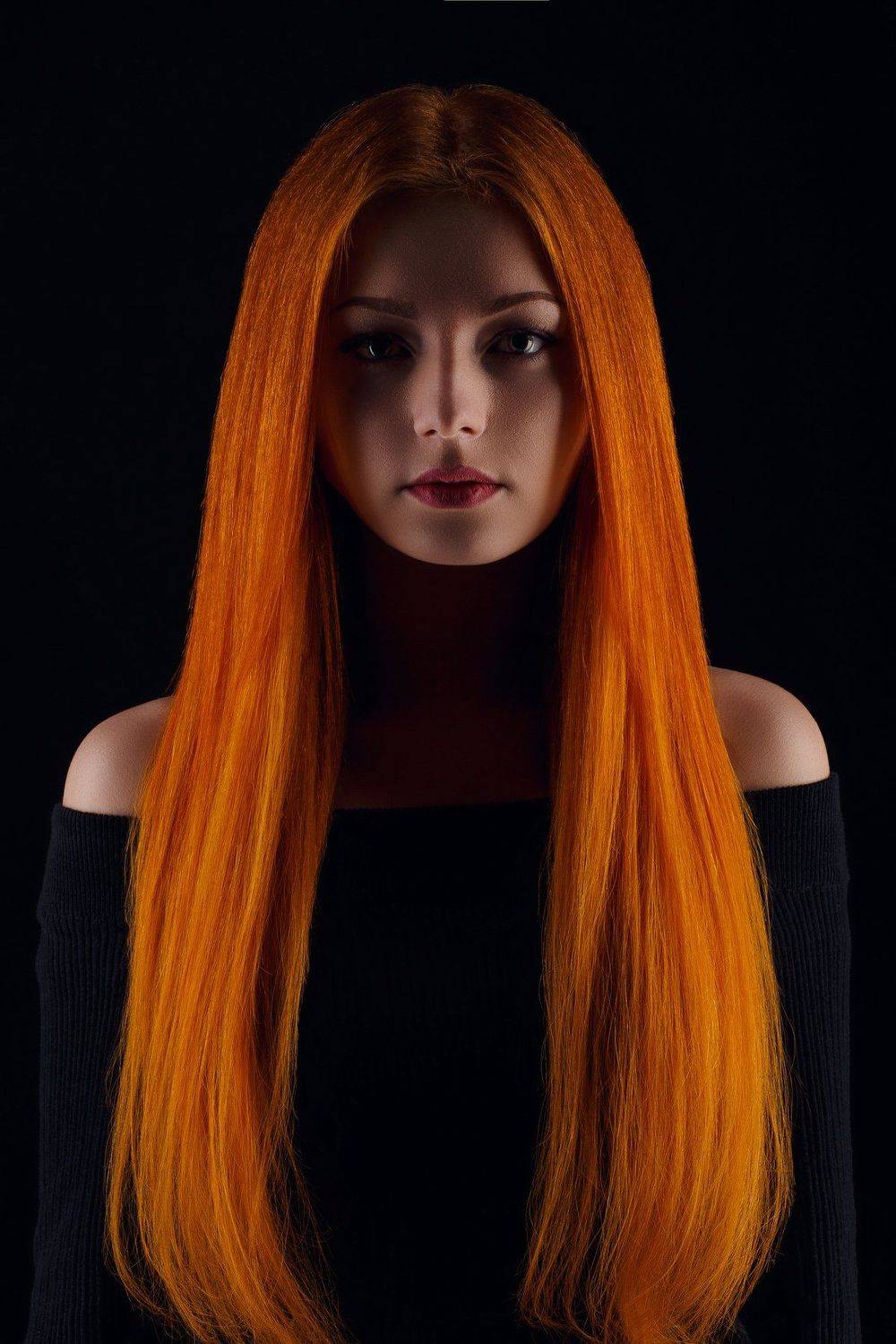 портрет, студия, рыжая, Владимир