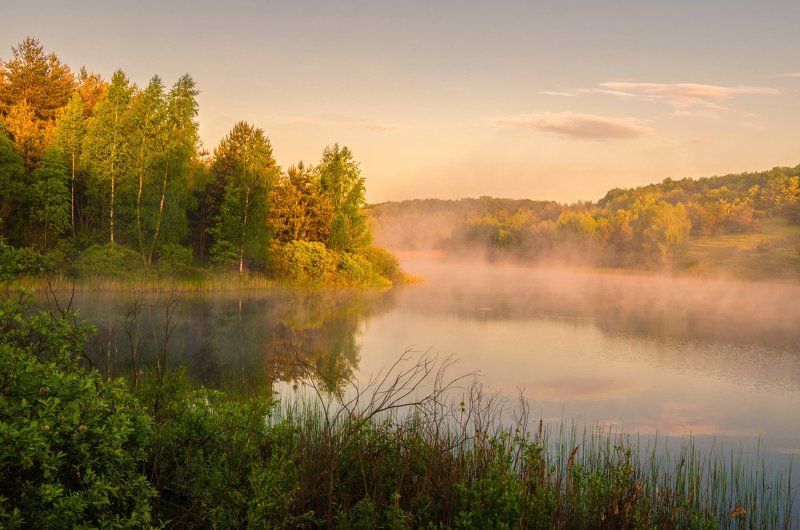 Теплое утро фото превью