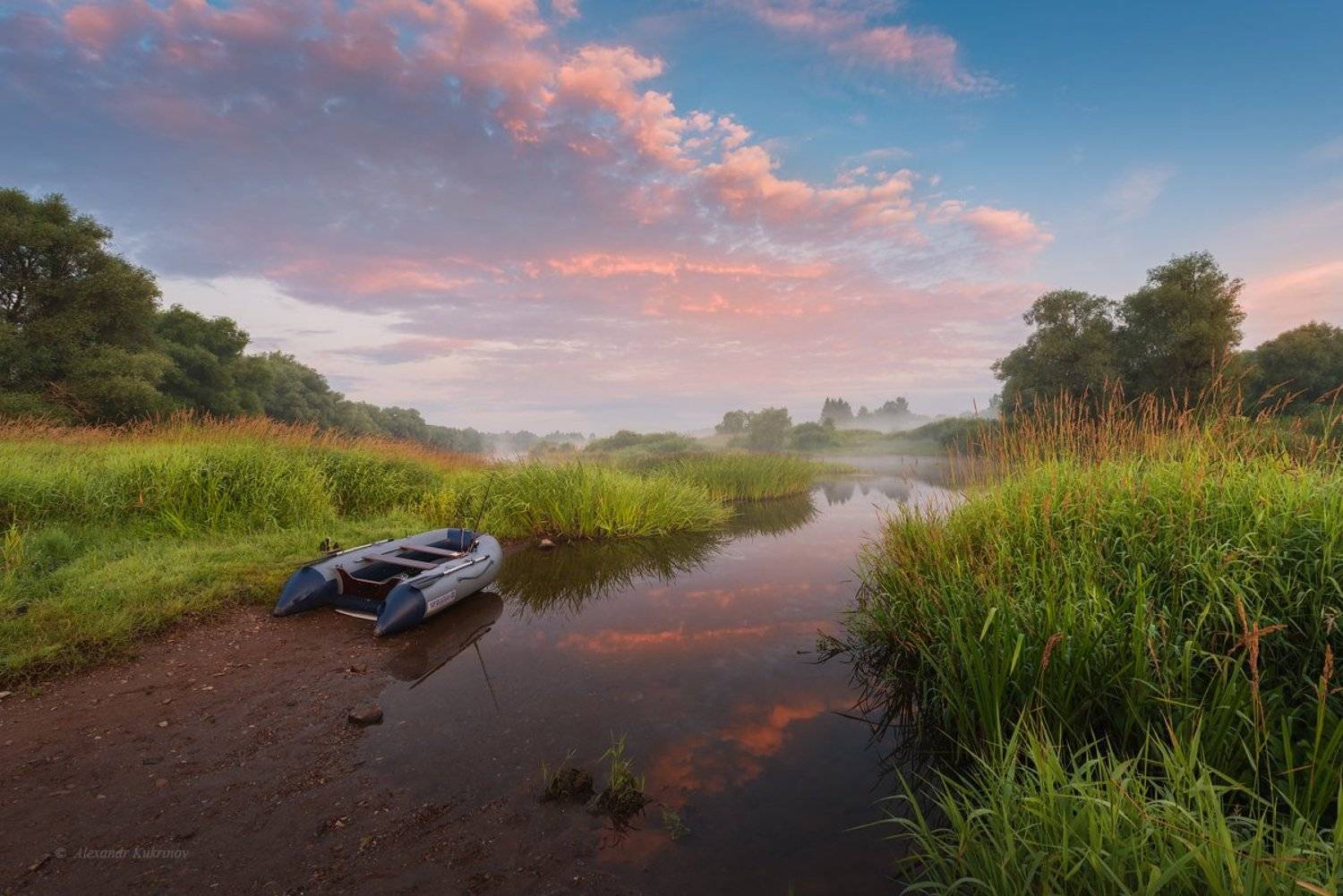 рассвет, пейзаж, угра, Александр Кукринов