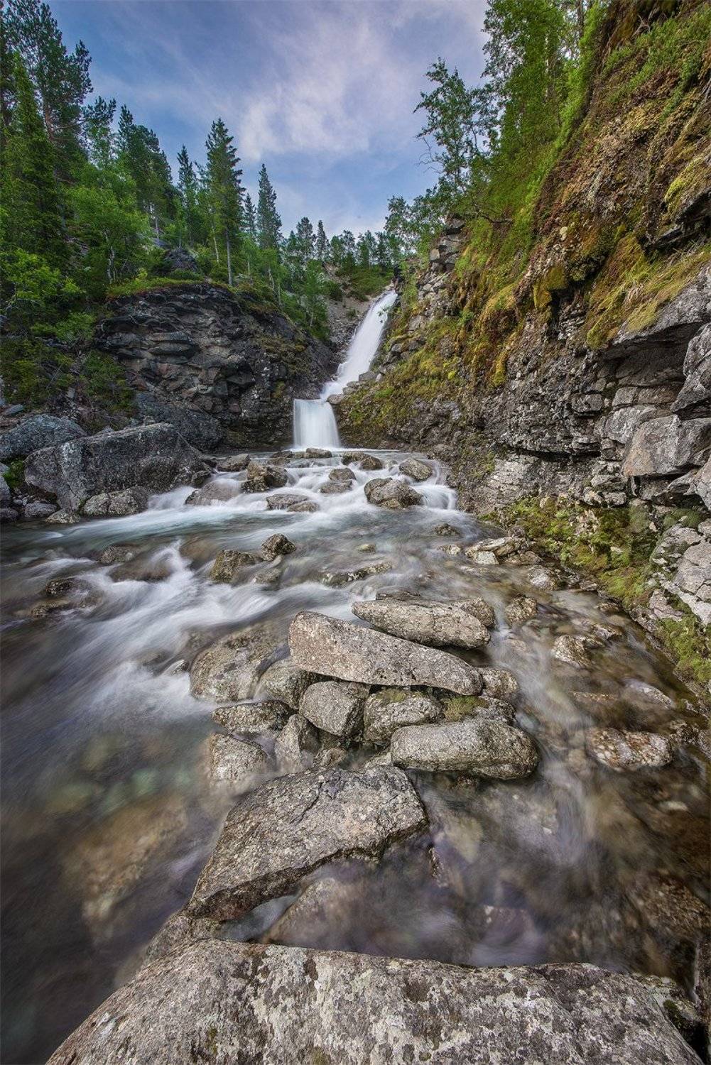хибины, водопад, рисйок, Александр Шаранов