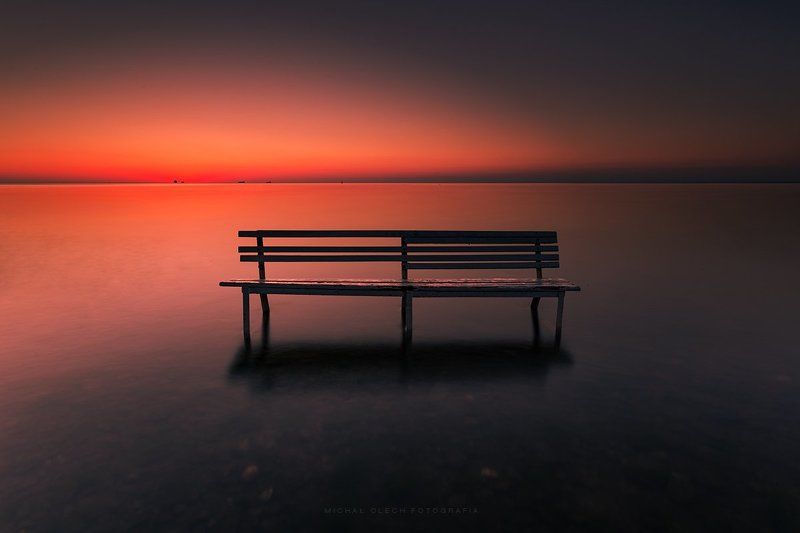 baltic sea, poland, балтийское море, польша Bench фото превью
