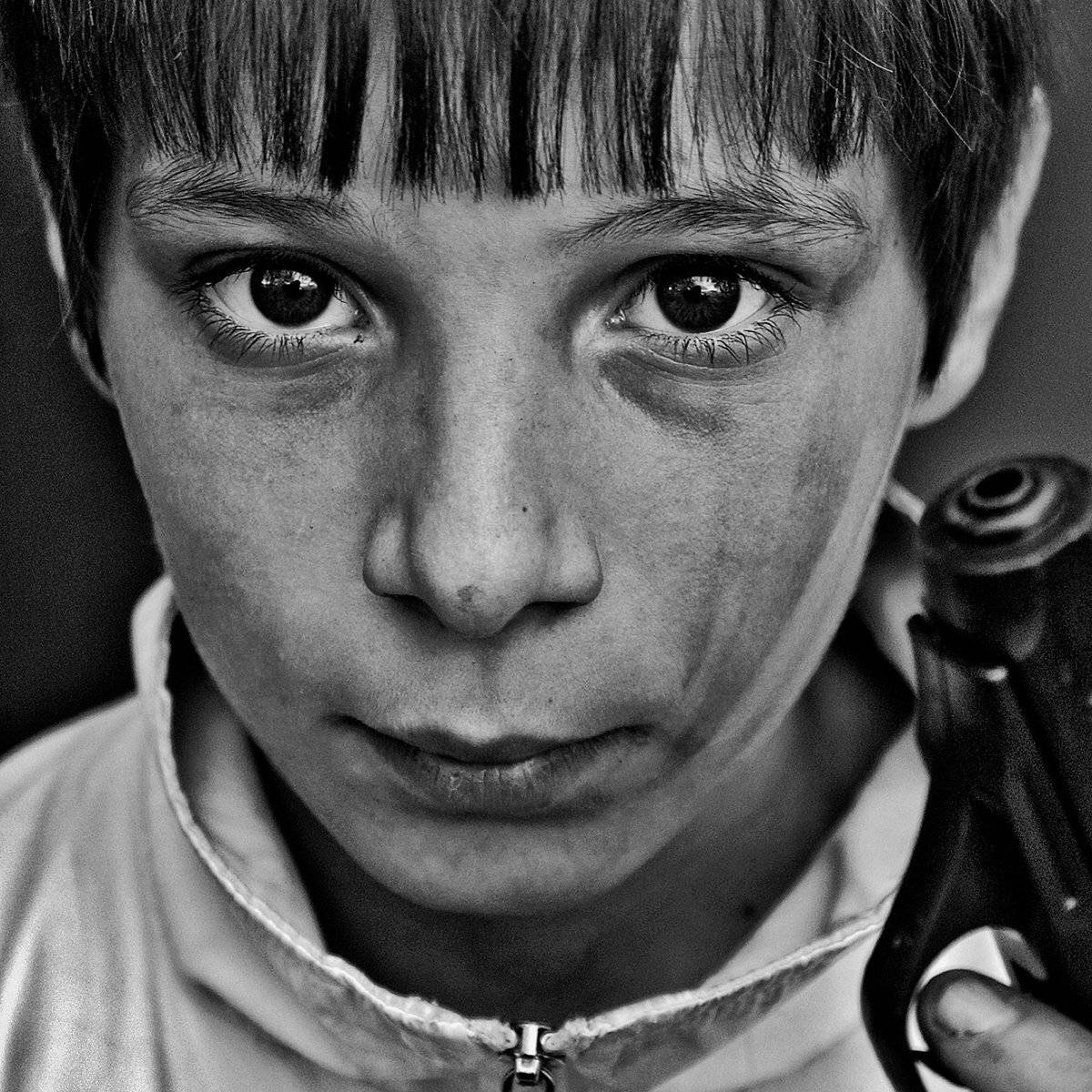 апатиты, мальчик, портрет, чб, взгляд, глаза,, Николай Смоляк