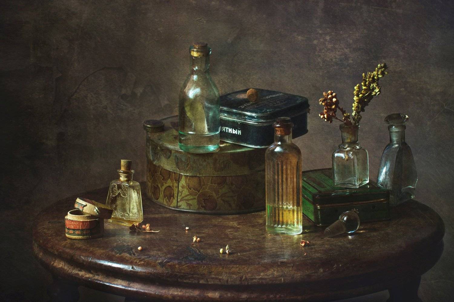 натюрморт, стекло, предметка, пузырьки, Анна Петина