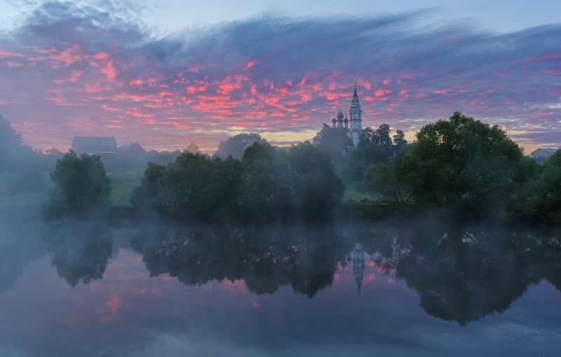 Утро туманное фото превью