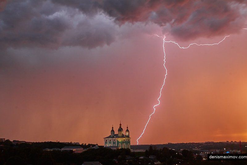 Смоленск, гроза Гроза на закате фото превью
