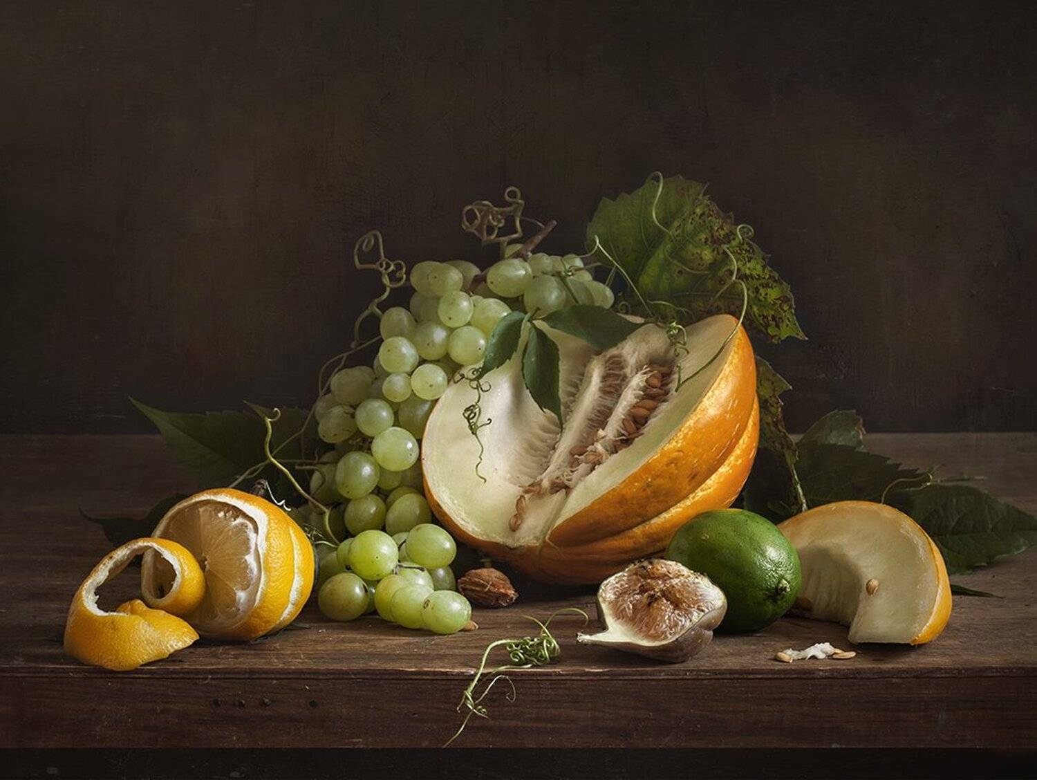 натюрморт, дыня, лимон,still life, melon, Евгений Корниенко