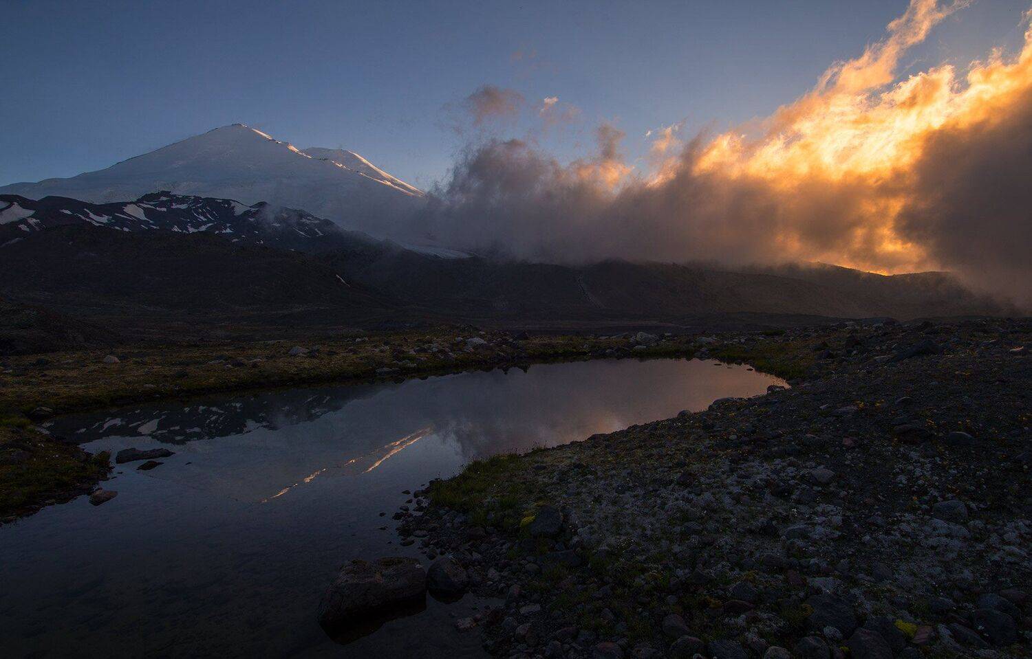 эльбрус, закат, Хасан Журтов