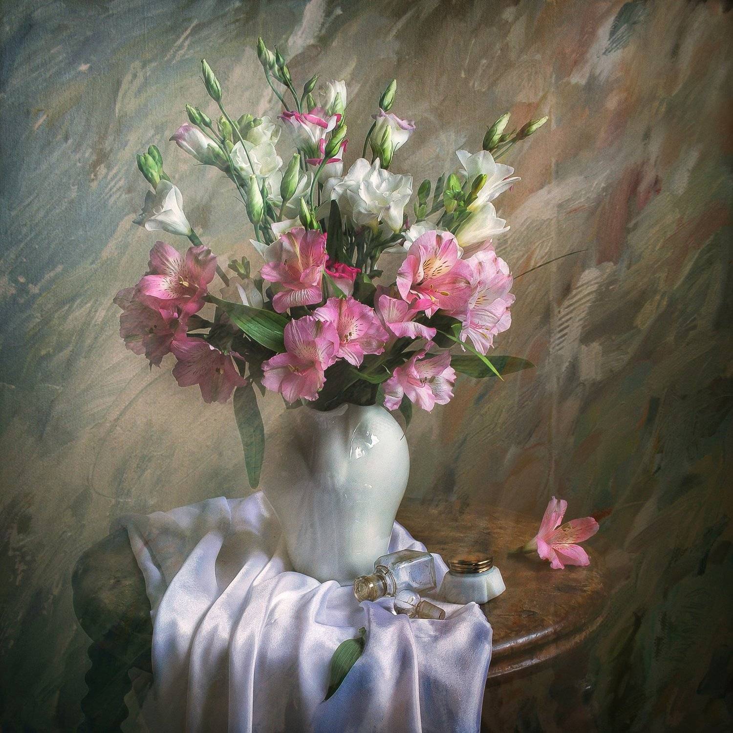 натюрморт, фарфор, цветы, Анна Петина