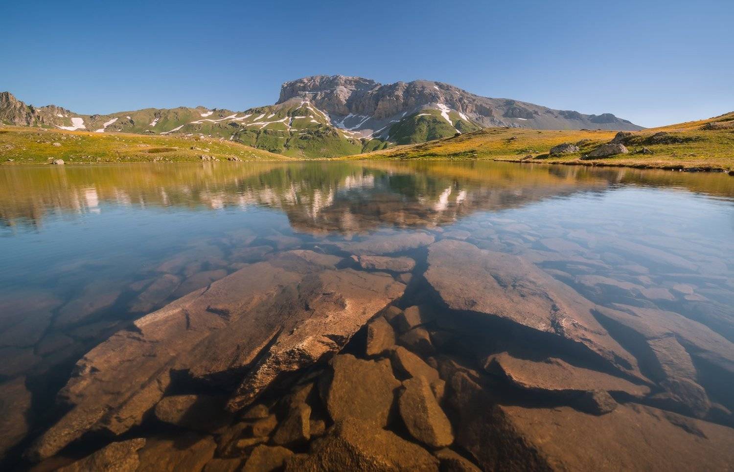 западный кавказ пхия загедан скала пятиозёрье лето, Николай Мысливцев
