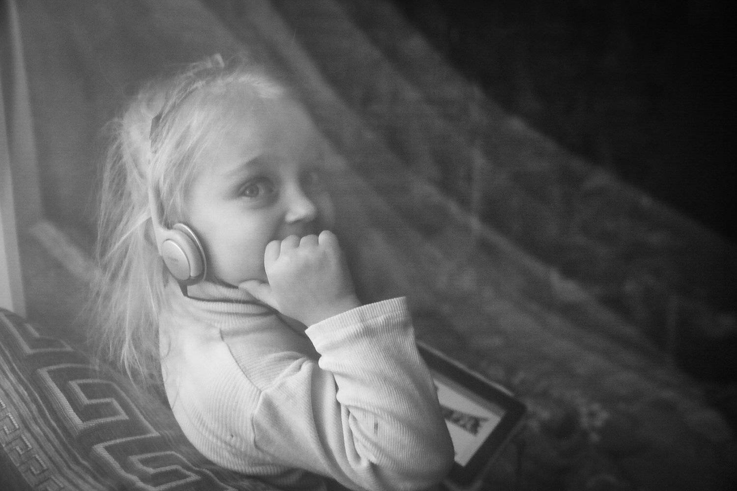 Портрет, чб, детство, Сергей Гойшик