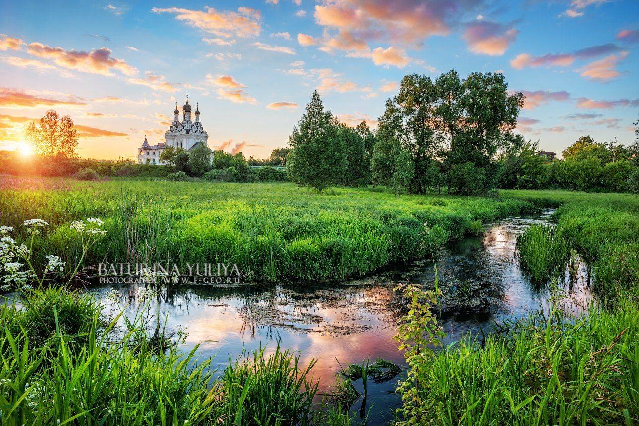 мытищи, подмосковье, тайнинское, храм, яуза, пейзаж, Юлия Батурина