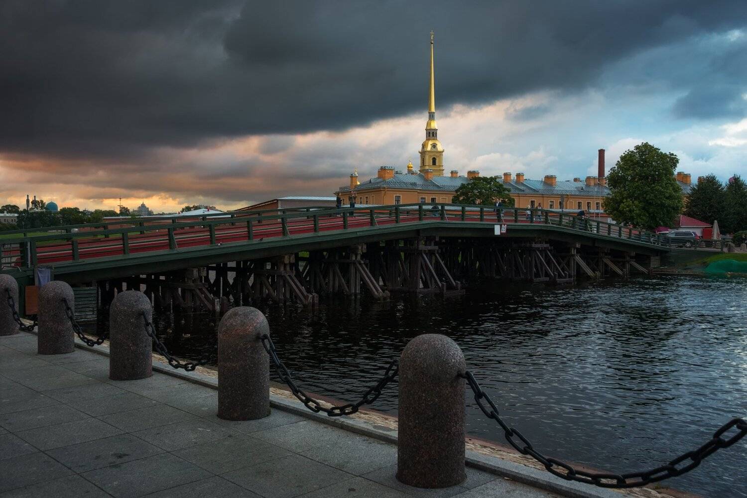 санкт-петербург, вечер, закат, петропавловская крепость, Cтанислав Малых