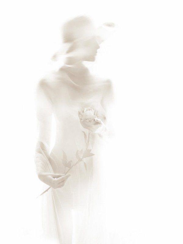 девушка, шляпа, цветок Воспоминание фото превью