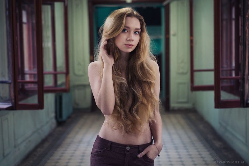 portrait, портрет, девушка, girl, beautyfull, eyes. hair, позирование, базаров @bazarov_photography фото превью