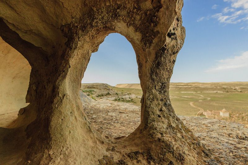 Пейзаж, Казахстан, Алматы, Астана, Заповедник, Природный памятник, Место, Landscape, Kazakhstan, Almaty, Astana, Nature Reserve, Natural Monument, Location Поздемная мечеть Шопак-Ата, Мангистауская область фото превью